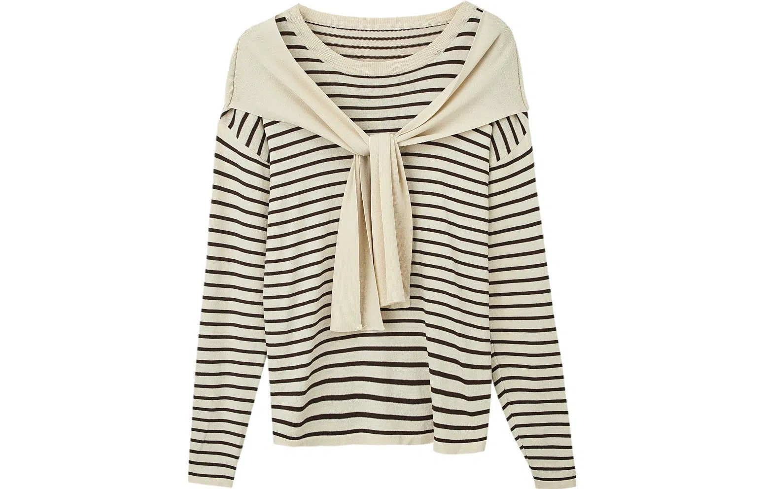 【dme】 假两件圆领长袖针织衫 女款