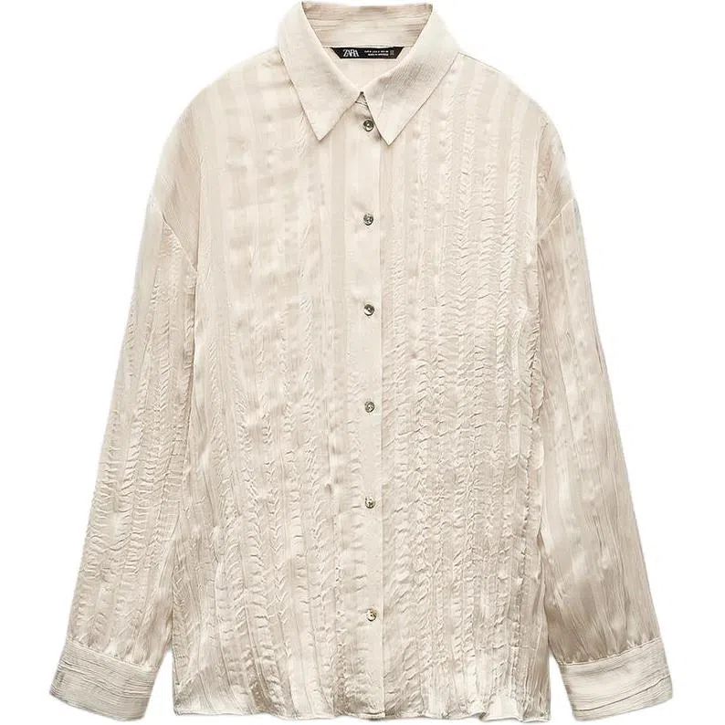 ZARA Relaxed Collar Shirt White