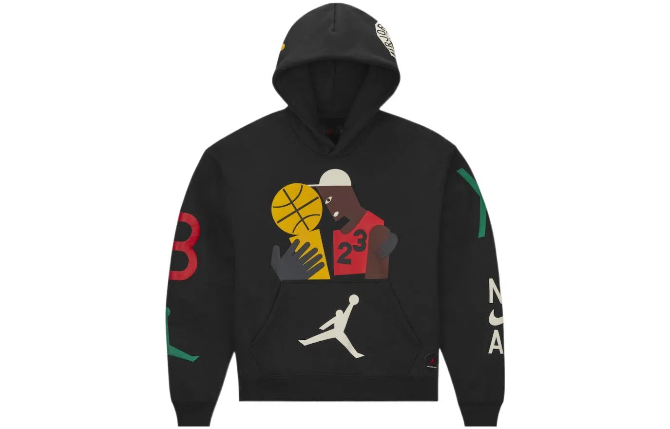 Jordan x Nina Abstract Print Hoodie Black