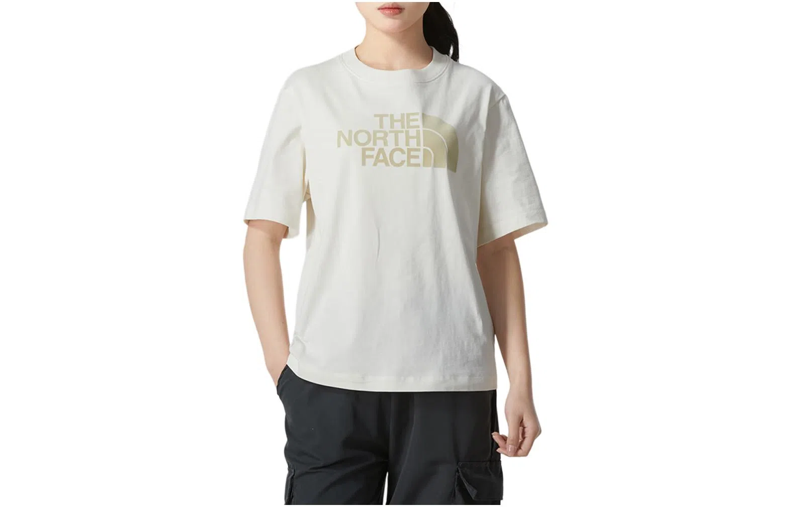 THE NORTH FACE W FLOCKING LOGO T