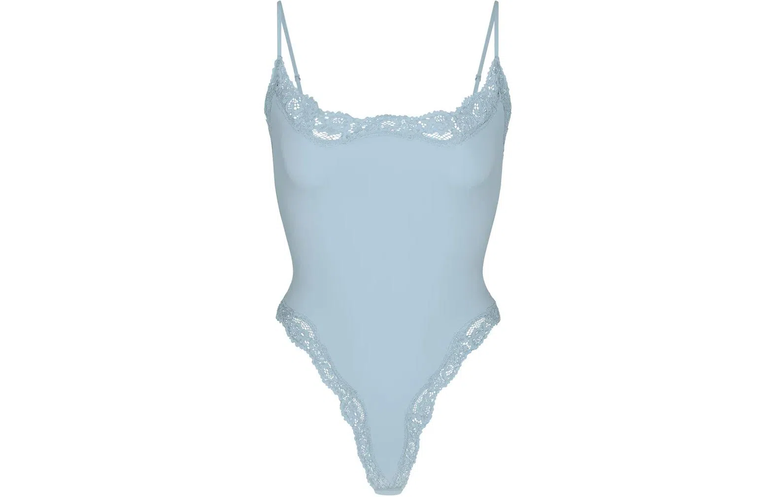 SKIMS Fits Everybody Lace Cami Bodysuit Denim
