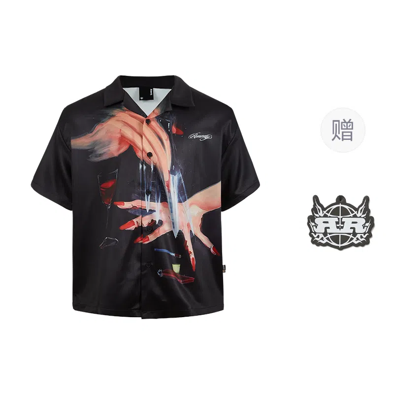 REMEDY Cuban Short Sleeve Shirt Black
