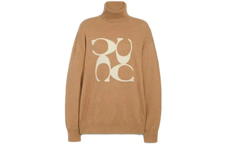 Coach Logo Embroidered Knit Sweater