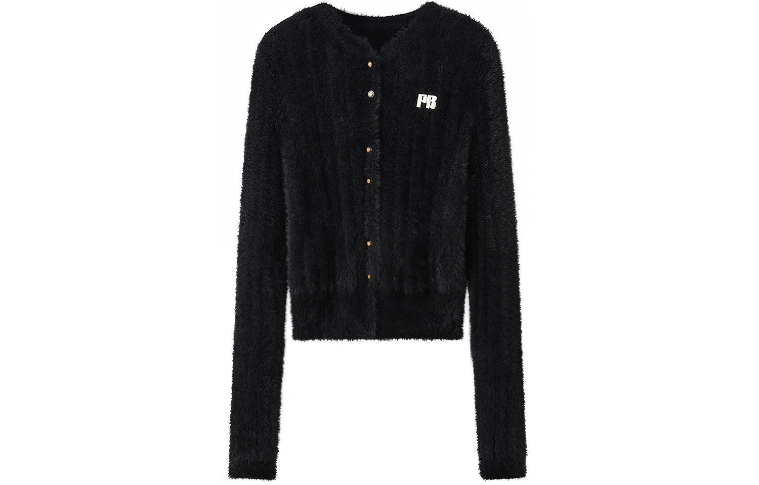 太平鸟 羽毛纱简约圆领针织衫 女款