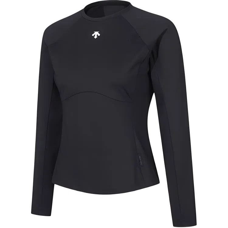 DESCENTE Logo Crew Neck Long Sleeve Tee Women