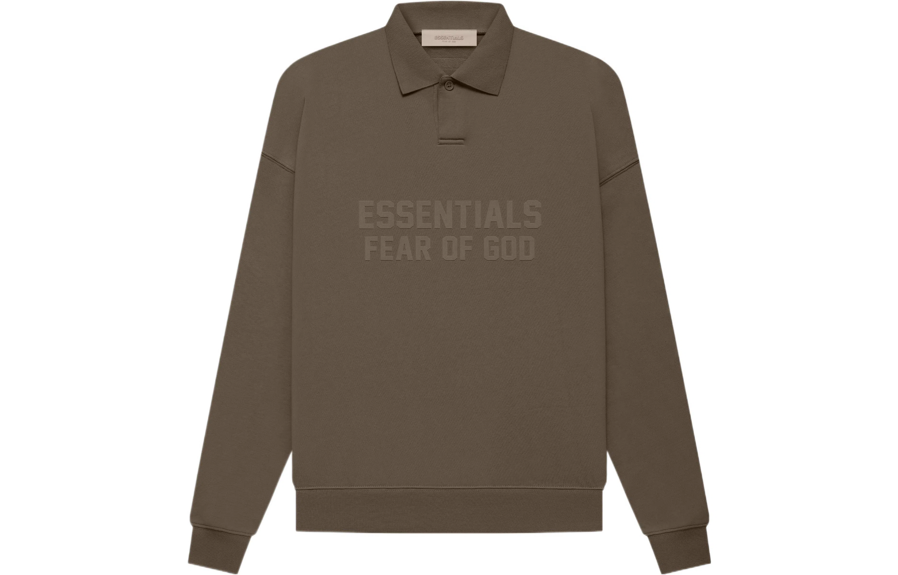 Fear of God Essentials FW22 Womens Ls Polo Wood Polo