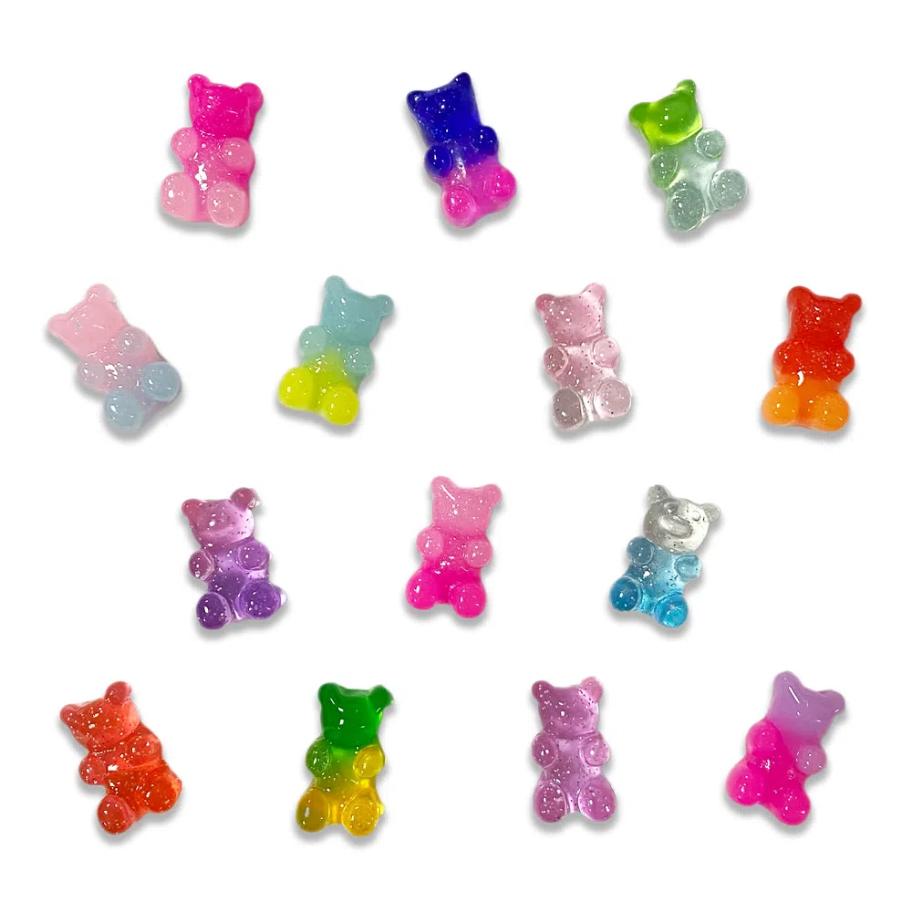 US8ACC Rainbow Bear Shoe Charm