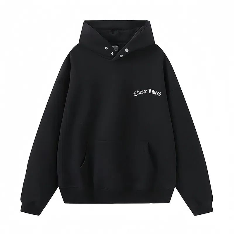 草本初色 大码无性别设计感哥特字母宽松经典基础款卫衣 男女同款