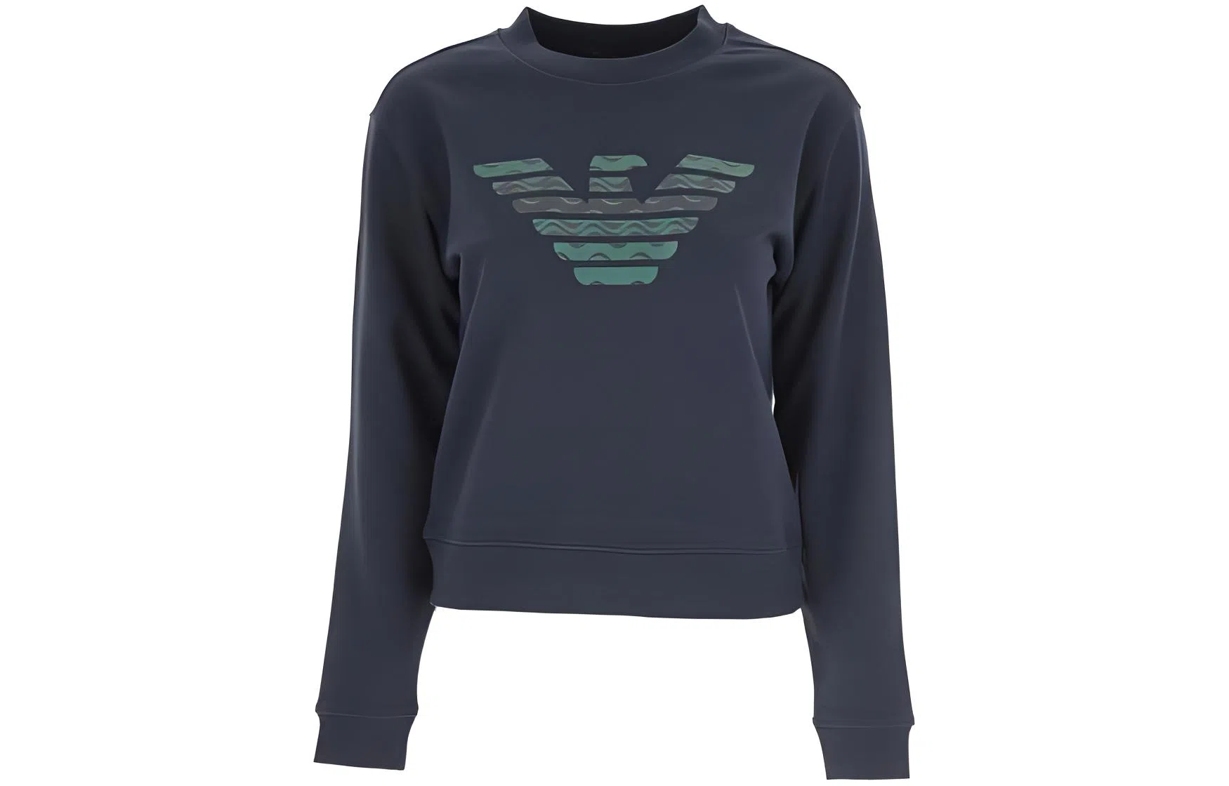Emporio Armani Logo Print Sweatshirt Blue