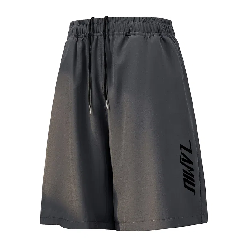 兰缪 简约纯色基础日常舒适透气柔软亲肤美式百搭宽松五分休闲短裤 男女同款