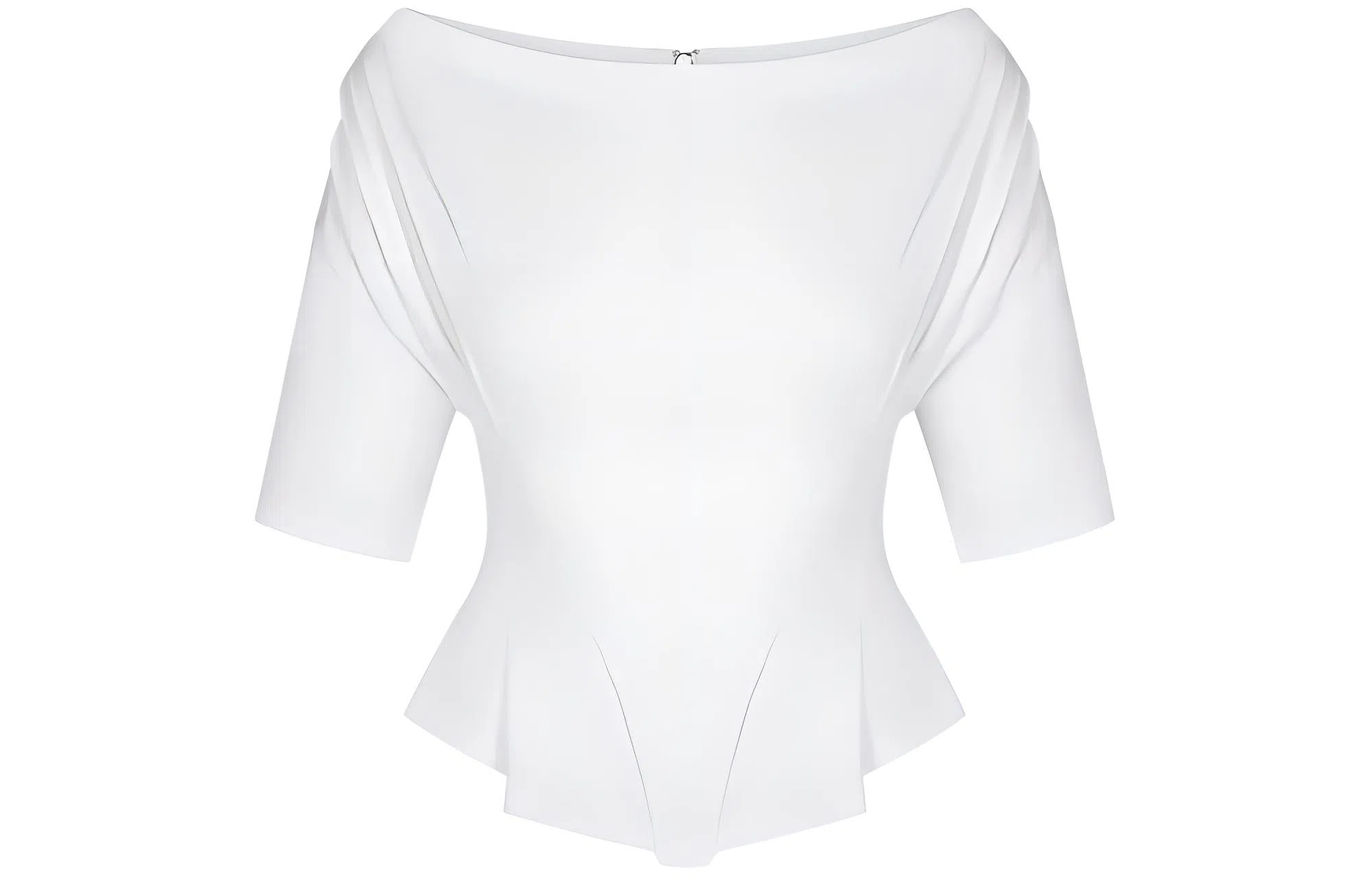 Khy SS24 DROP 005 Off Shoulder Pleated T-shirt T White