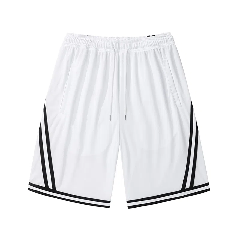 北极绒 薄款宽松裤潮流篮球运动加肥加大速干五分休闲短裤 男款
