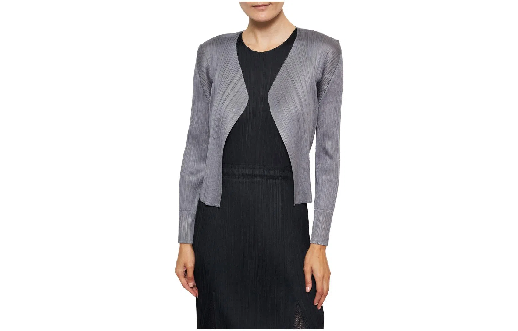PLEATS PLEASE ISSEY MIYAKE Cardigan Grey
