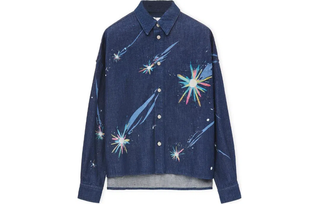LOEWE x Howl's Moving Castle SS23 Denim Shirt Navy