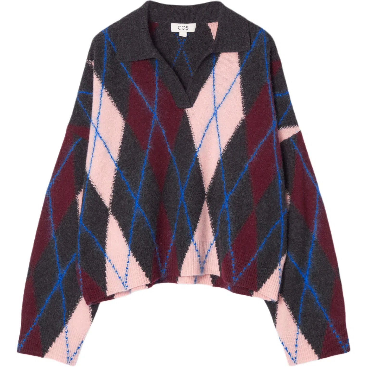 COS Quilted Collar Knit Sweater