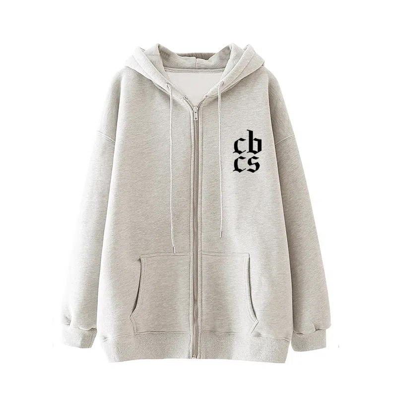 草本初色 连帽宽松薄款字母印花舒适通勤卫衣 男女同款