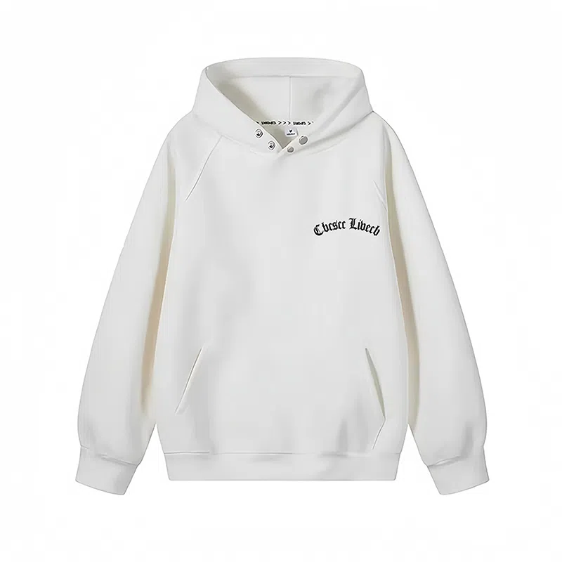 草本初色 大码无性别设计感哥特字母宽松经典基础款卫衣 男女同款