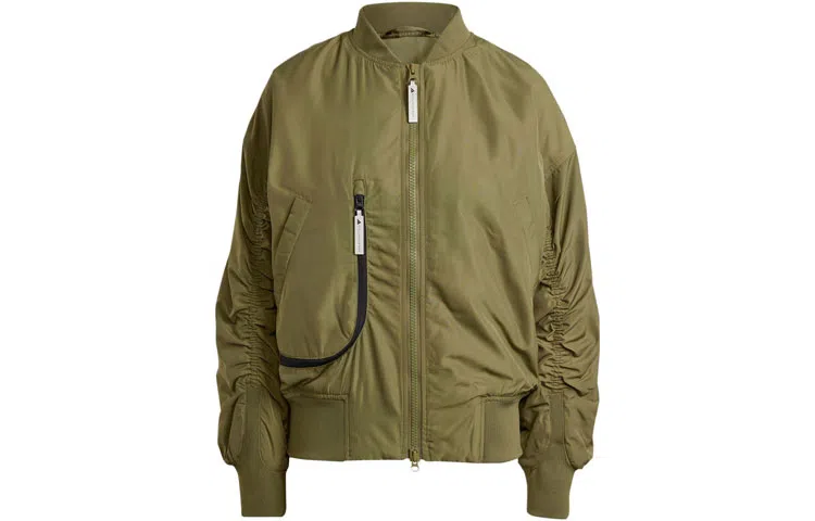 adidas x Stella McCartney Woven Bomber Jacket Deep Olive