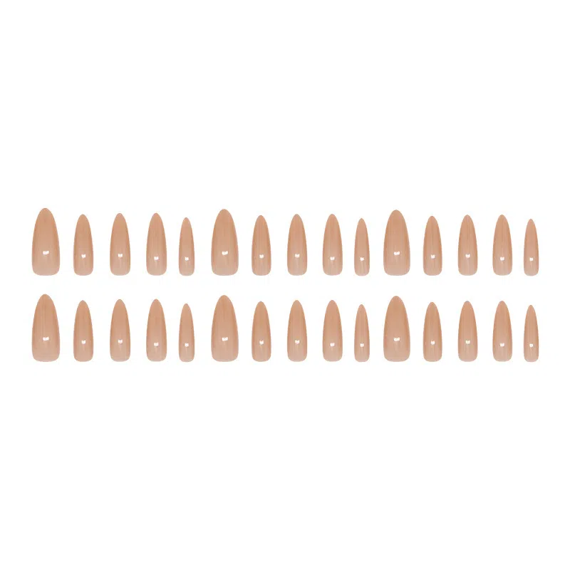 馨枕居 冰透温柔气质简约显白  穿戴甲 杏仁裸色纯色