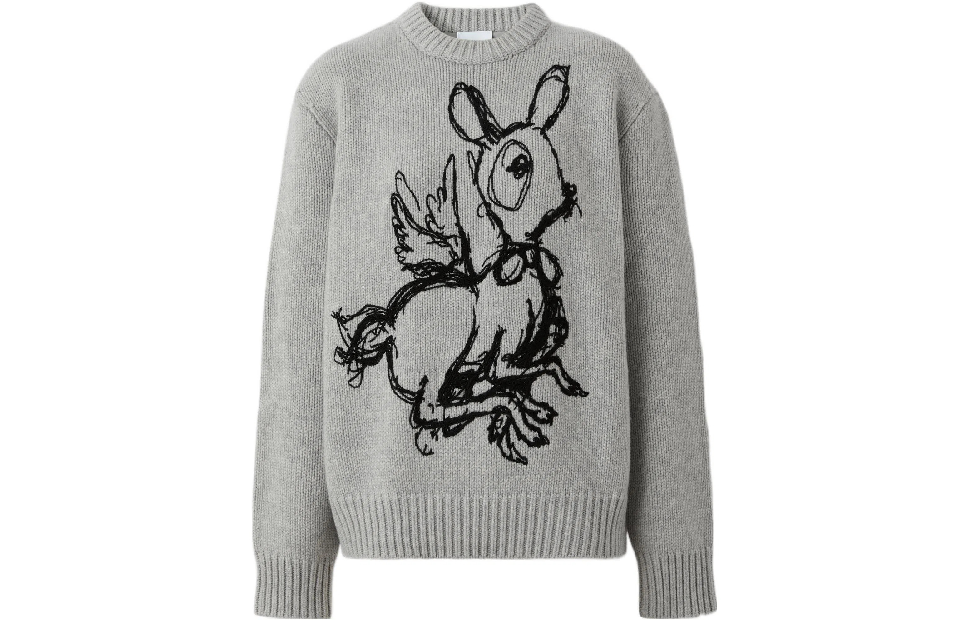 Burberry FW22 Striped Deer Jacquard Sweater