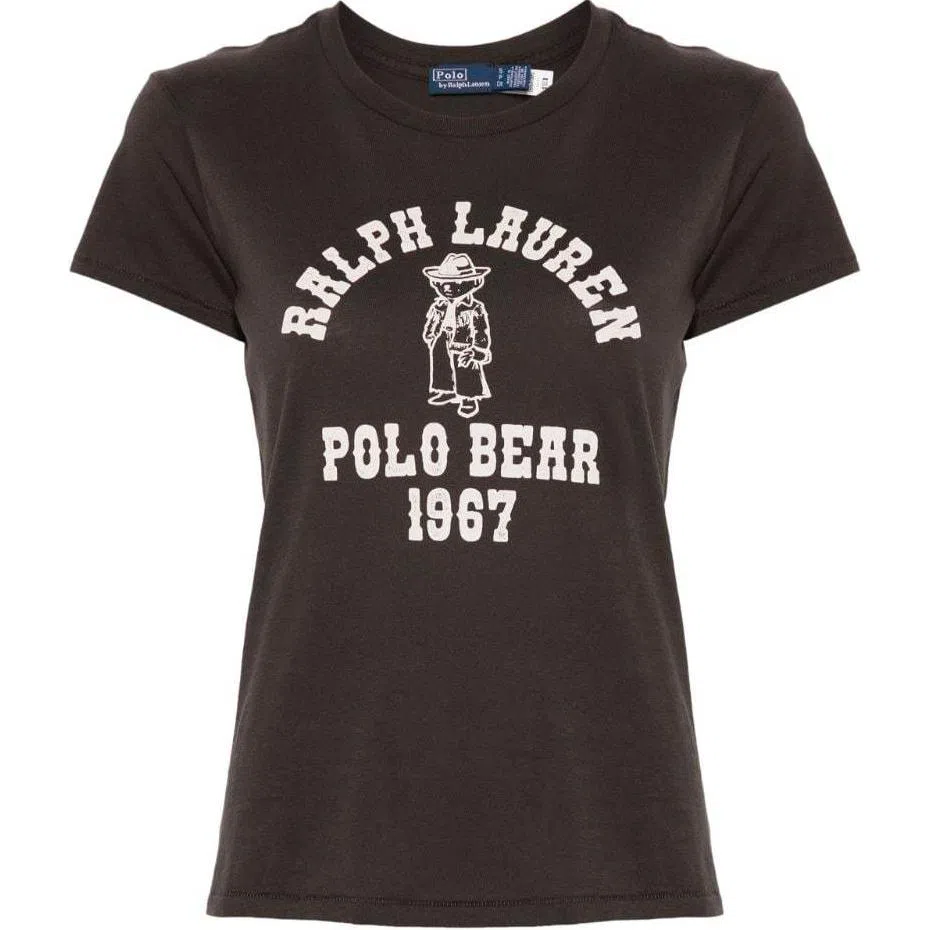 Polo Ralph Lauren SS24 Bear Logo T-Shirt Charcoal