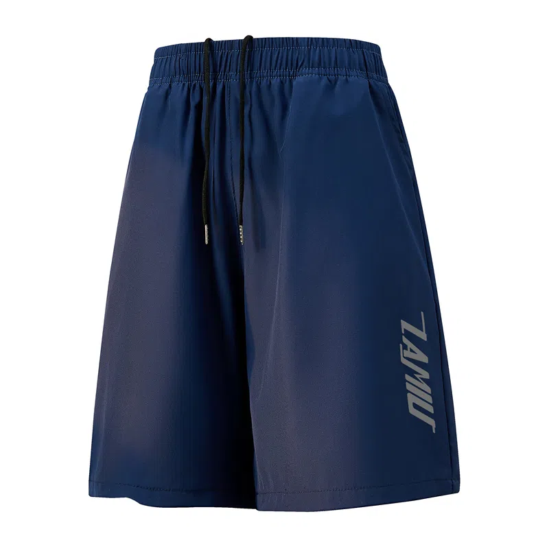 兰缪 简约纯色基础日常舒适透气柔软亲肤美式百搭宽松五分休闲短裤 男女同款