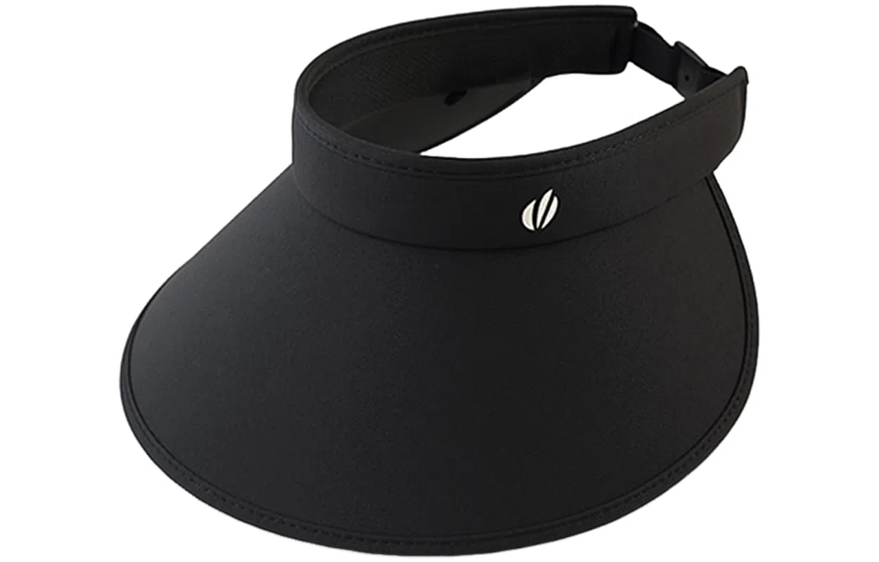 优幽兰 休闲百搭遮阳帽大檐户外黑胶空顶帽夏季韩系潮流防紫外线环绕式太阳帽显脸小 腈纶 防晒帽  女款