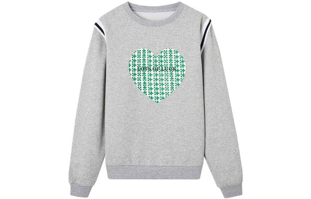 【dme】 圆领爱心宽松卫衣 女款