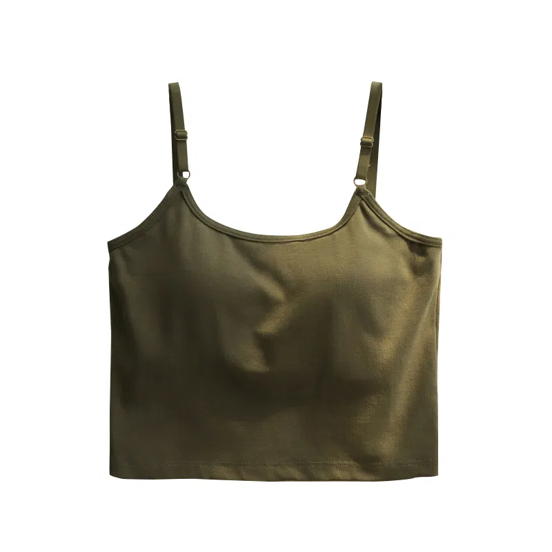 内在密码 背心免穿文胸一体式薄款外穿短款无痕小吊带胸垫露脐性感美背内衣