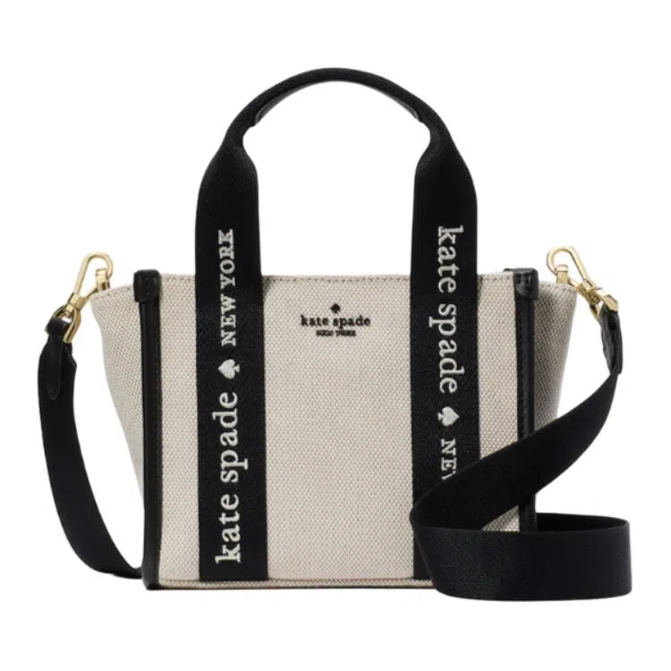 kate spade Kip Tote Bag Beige Black