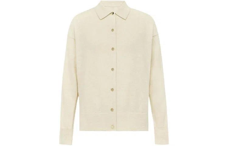 美洋 休闲温柔纯色长袖针织衫 女款 浅杏色