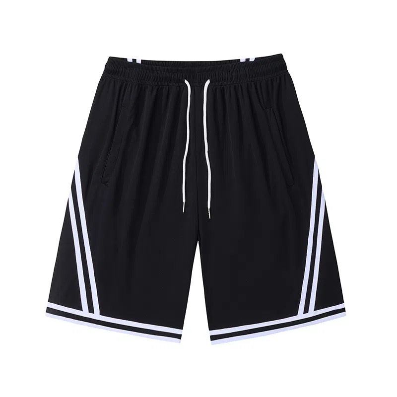 北极绒 薄款宽松裤潮流篮球运动加肥加大速干五分休闲短裤 男款