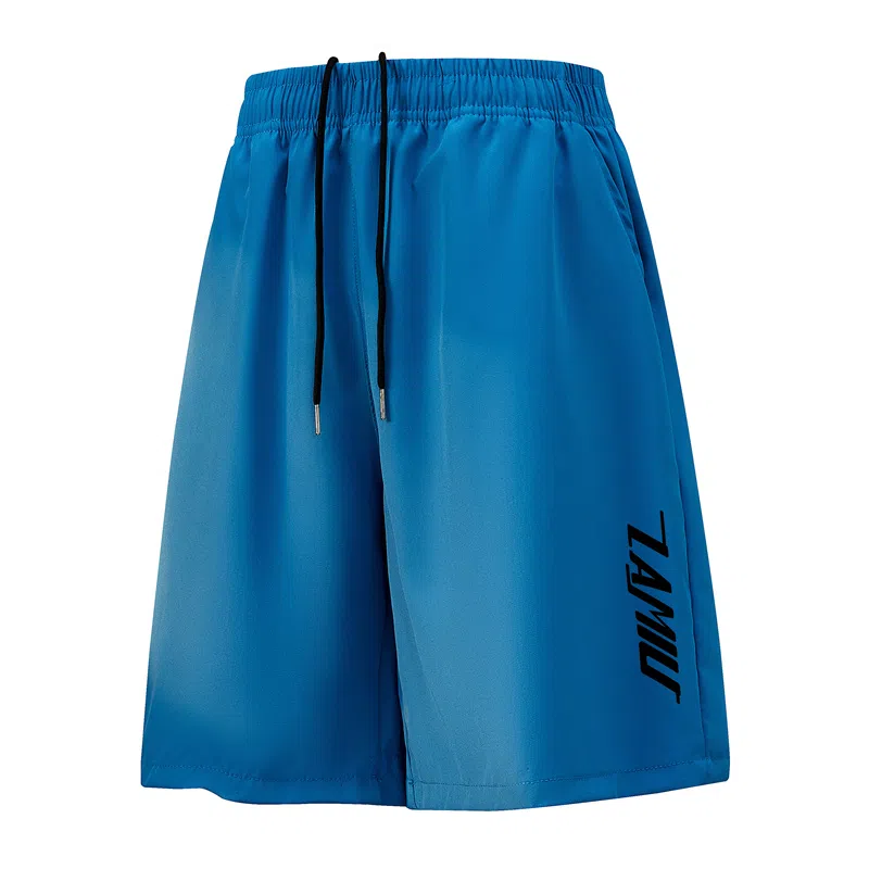 兰缪 简约纯色基础日常舒适透气柔软亲肤美式百搭宽松五分休闲短裤 男女同款