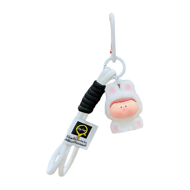咕轹 可爱卡通植绒莉莉丝 汽车钥匙链扣 谷圈挂件