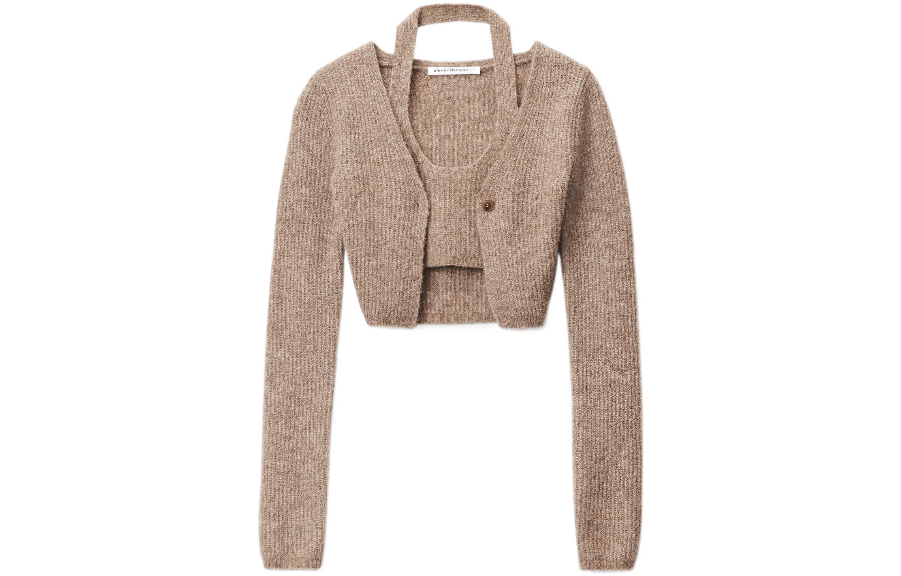 Alexander Wang FW22 Brown Cashmere Sweater