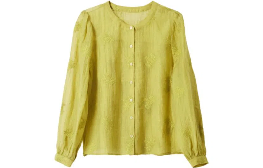 【dme】休闲圆领长袖衬衫 女款