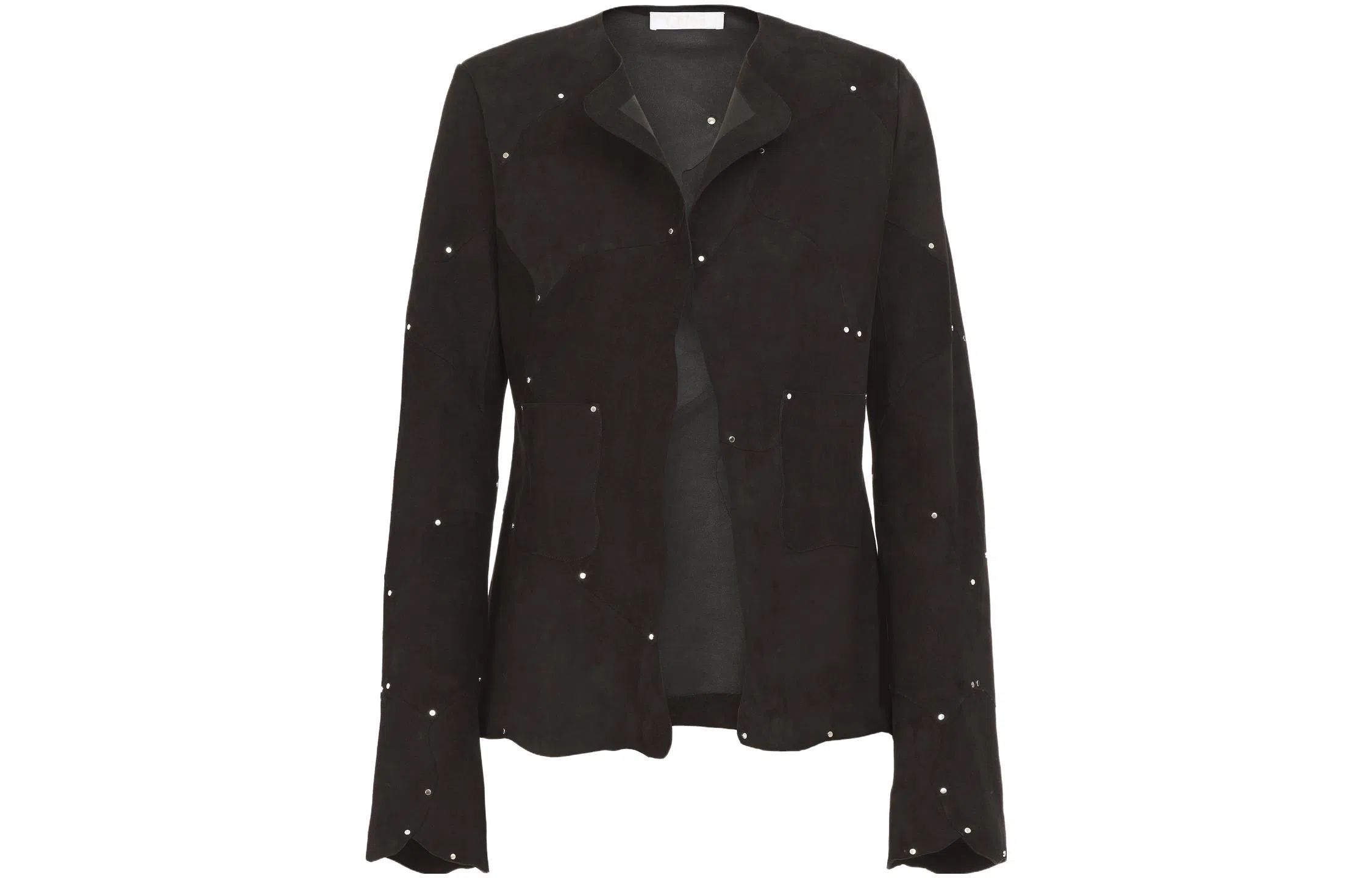 Chloe Collarless Fitted Jacket