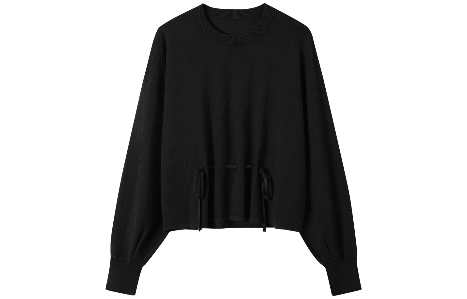 恒源祥 纯色圆领宽松落肩简约休闲长袖针织衫 女款