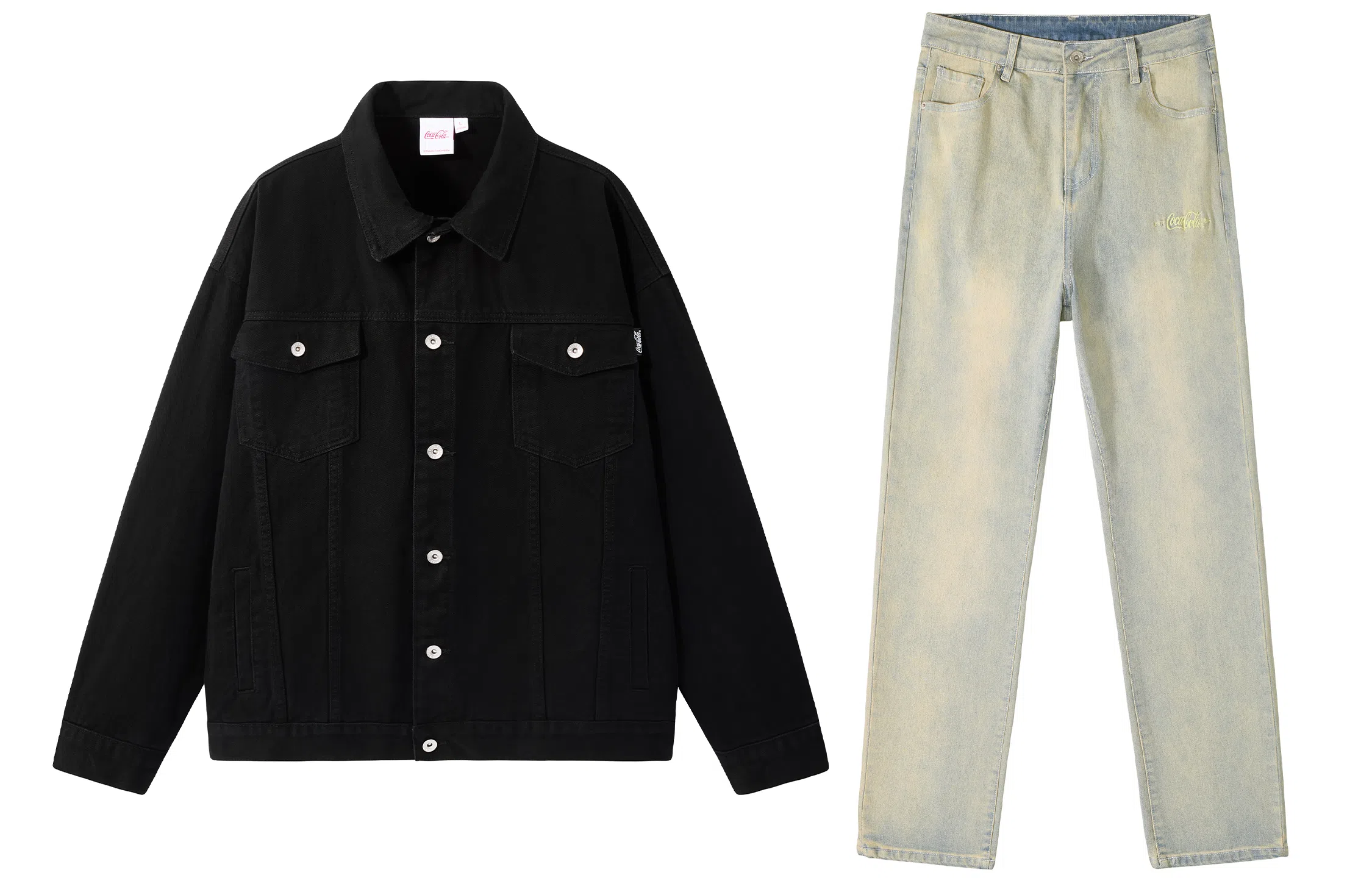 Coca-Cola Vintage Washed Denim Jacket Set