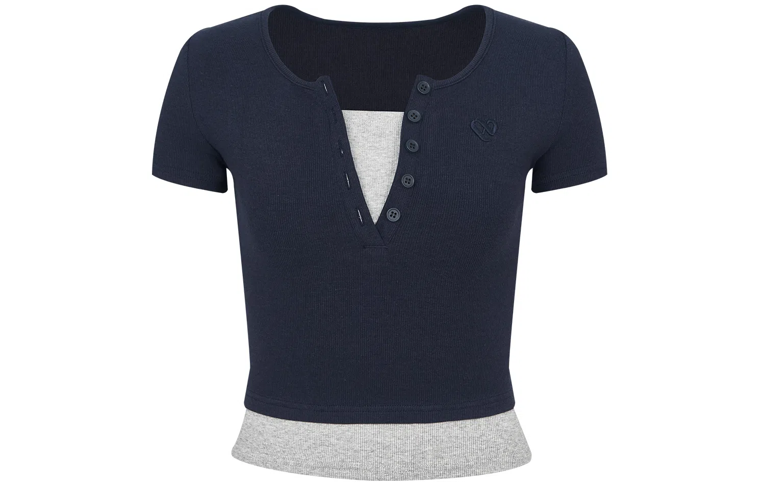 APEA V-Neck Layered T-Shirt Slim Fit