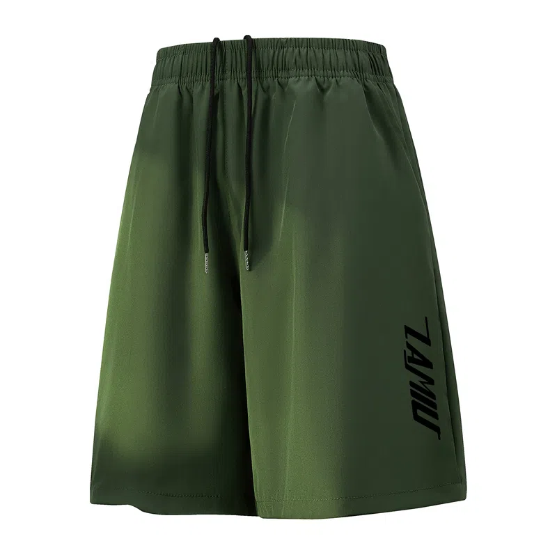 兰缪 简约纯色基础日常舒适透气柔软亲肤美式百搭宽松五分休闲短裤 男女同款