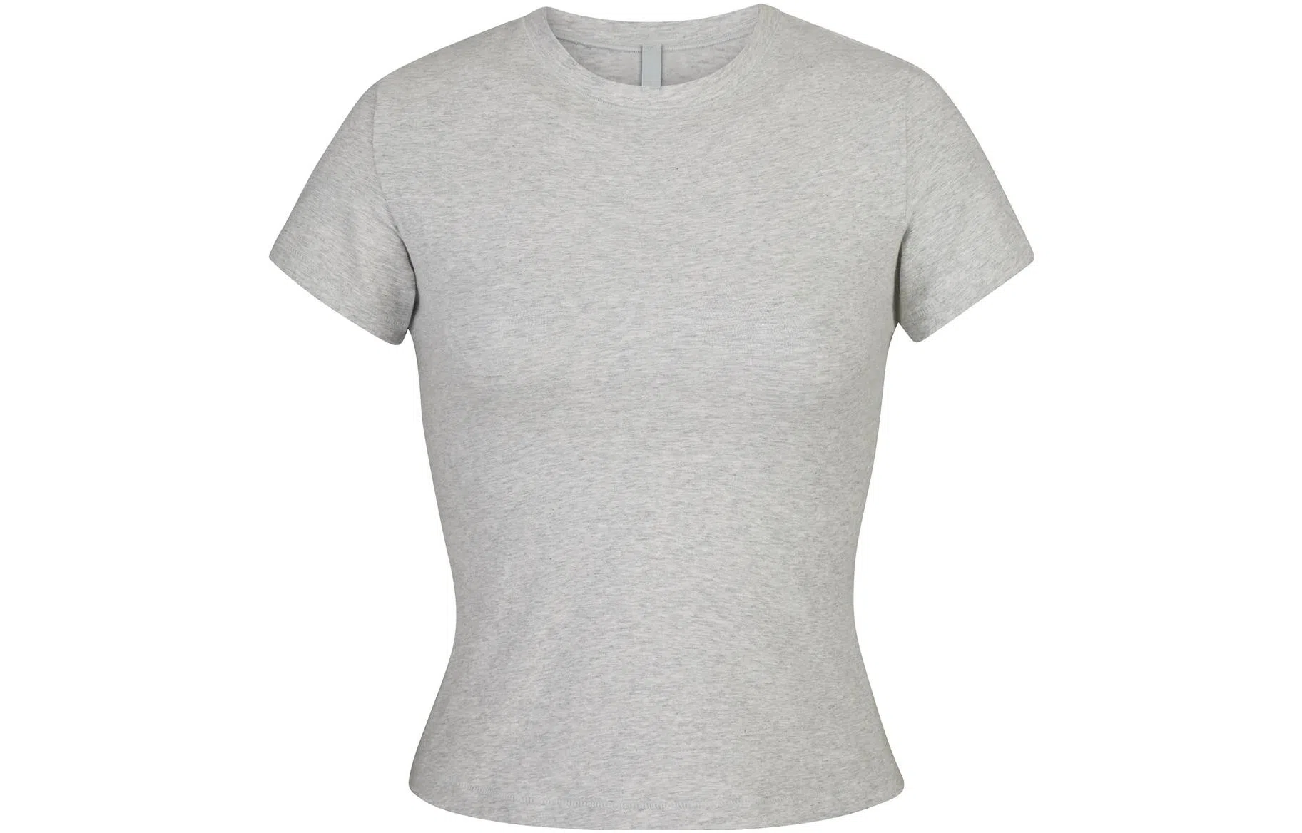 SKIMS COTTON JERSEY T-SHIRT T LIGHT HEATHER GREY