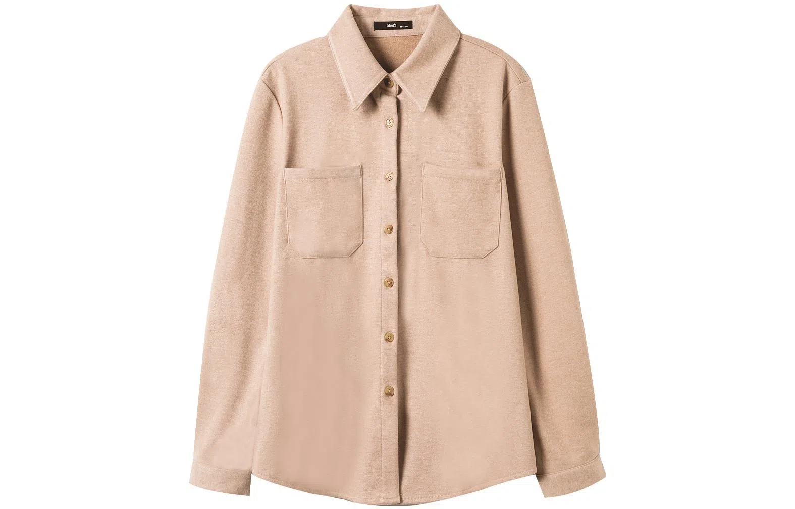 【dme】 纯色加厚设计感长袖衬衫 女款