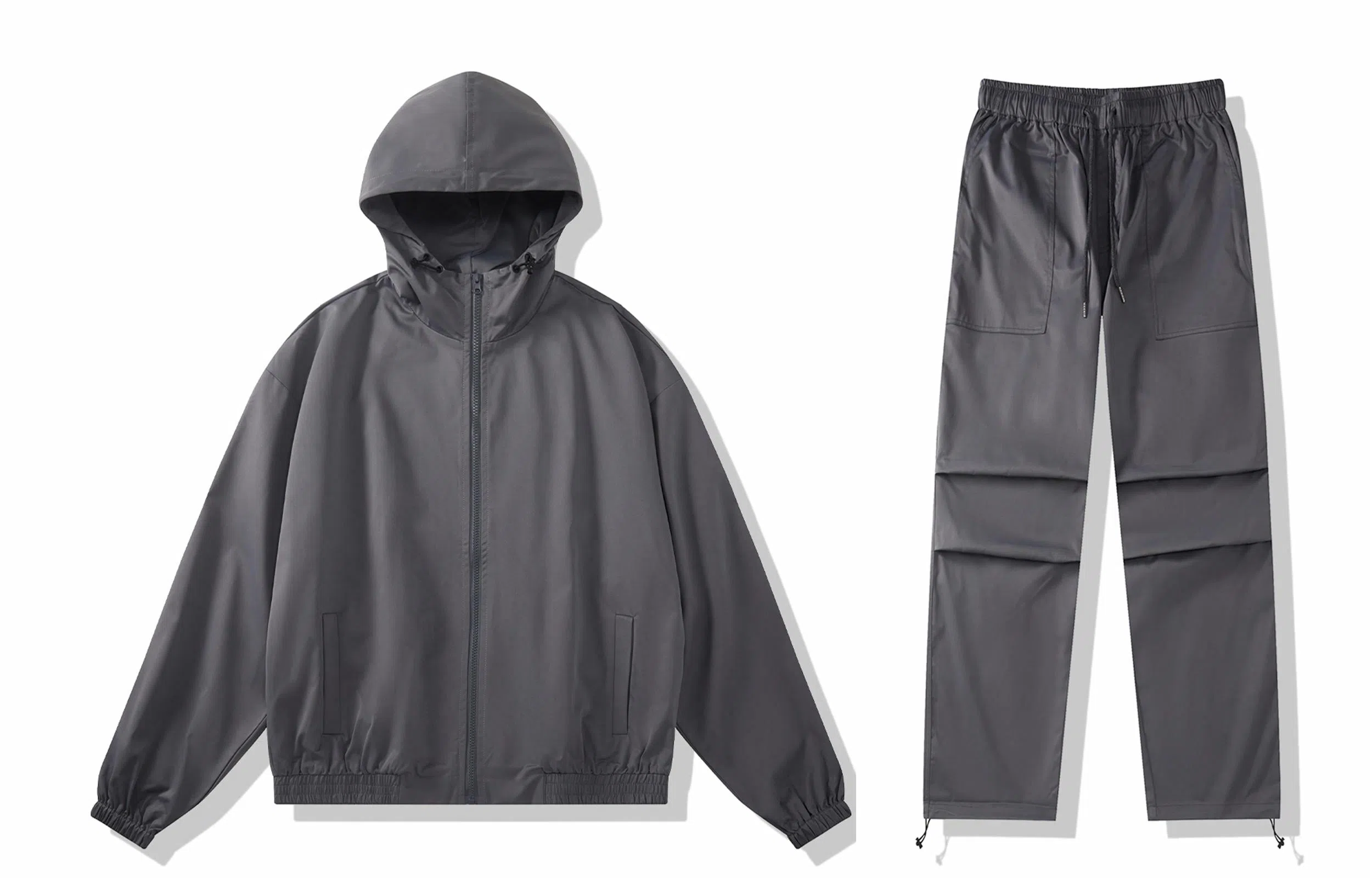 我是大卫 美式连帽防晒上衣户外机能风宽松长裤休闲运动套装 通用