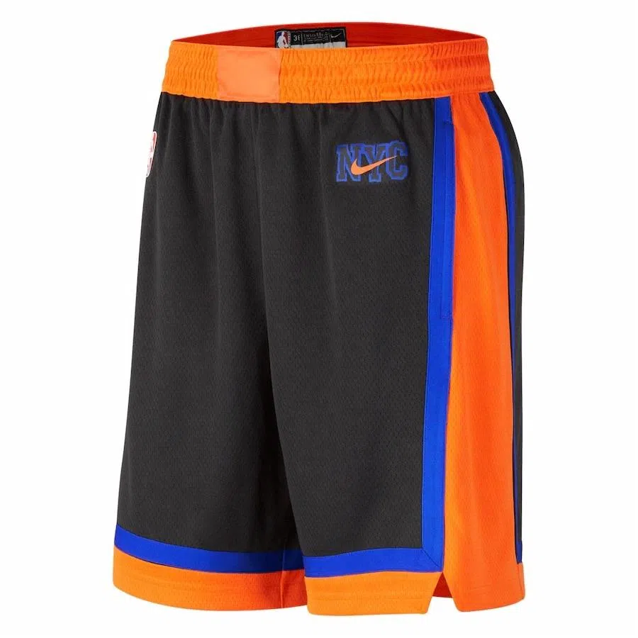 Nike x NBA Knicks Fan Basketball Pants Black/Orange