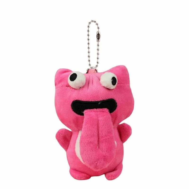 千桐 搞怪吐舌磁吸青蛙卡通治愈创意手机绳包包挂饰行李箱卡通玩偶#好运 毛绒 挂件 男女同款情侣款
