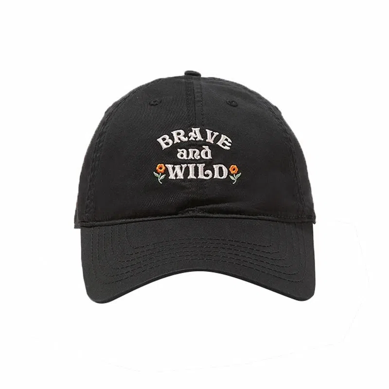 杨同学 字母宽帽檐软顶 棉 棒球帽 男女同款情侣款