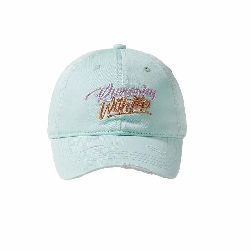 杨同学 深顶大头围破洞 棉 棒球帽 男女同款情侣款