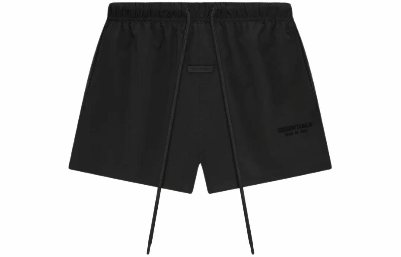 Fear of God Essentials Nylon Running Short Jet Black