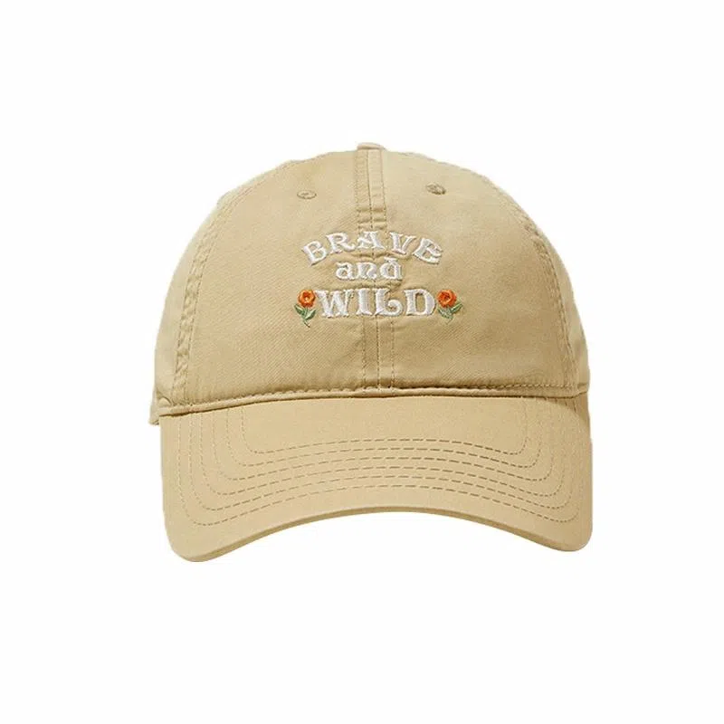 杨同学 字母宽帽檐软顶 棉 棒球帽 男女同款情侣款